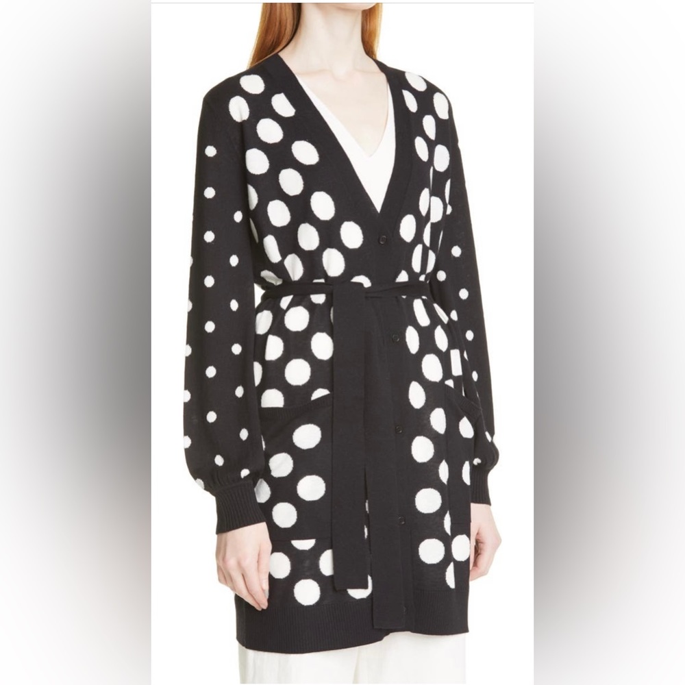 Adele pinna dot silk and cashmere cardigan